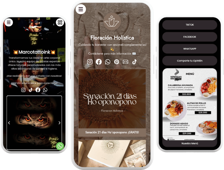 agregar un catálogo a tu link in bio