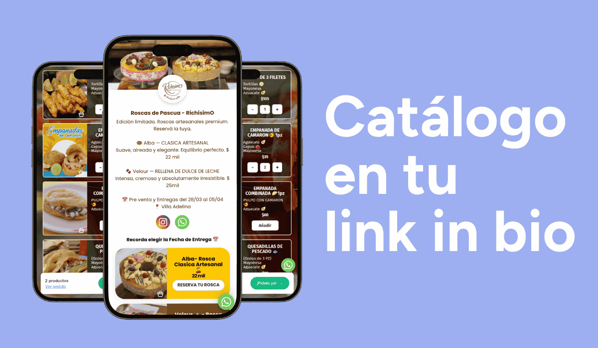 Cómo agregar catálogo link in bio