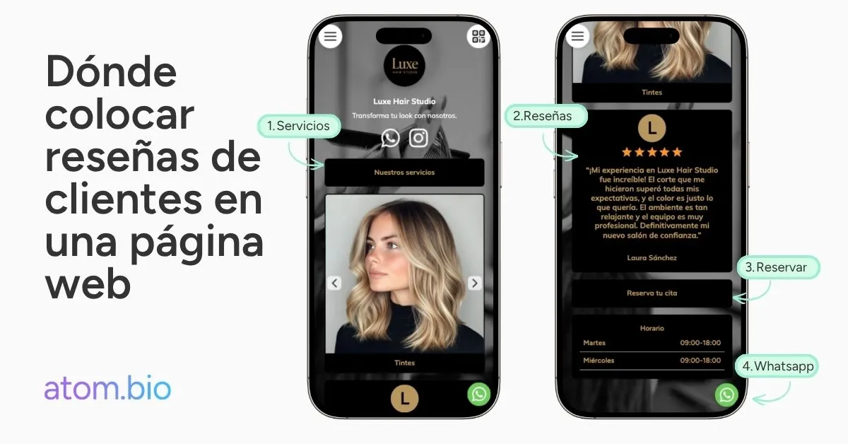 reseñas de clientes