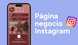 Página para negocio en Instagram con WhatsApp horarios y reseñas
