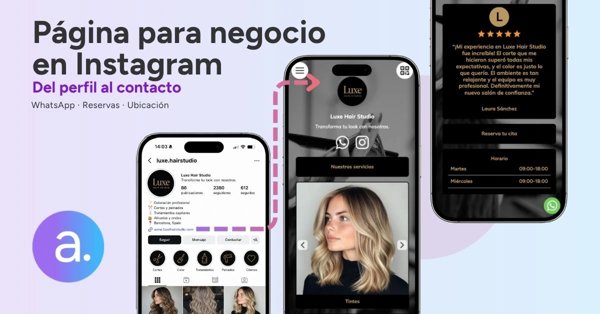 páginas para negocios en instagram